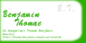 benjamin thomae business card